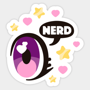 Anime Nerd Sticker